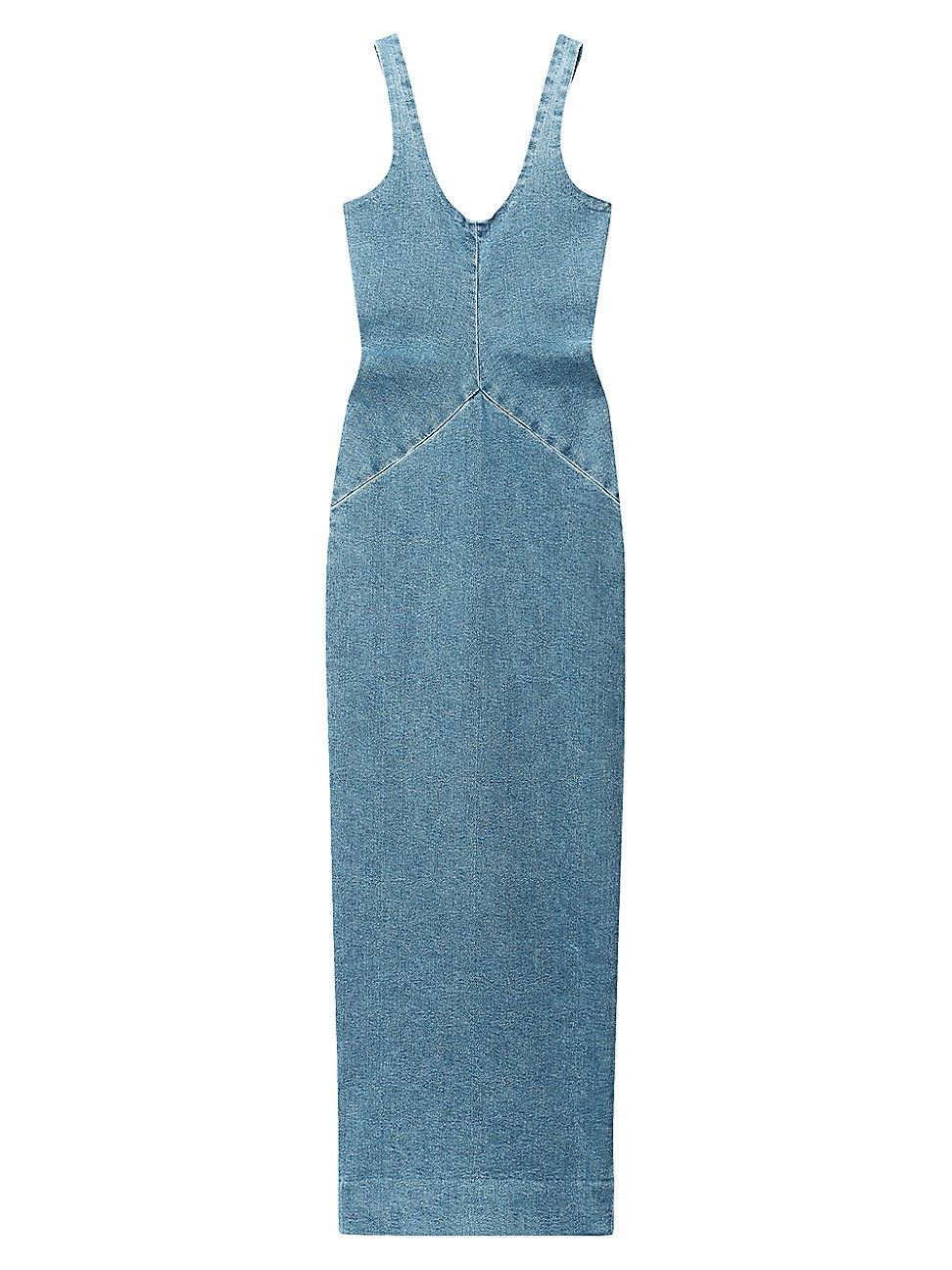 Women's Denim Body-con Midi Dress - Vintage Medium Indigo - Size 4 - Vintage Medium Indigo - Size 4 | Saks Fifth Avenue