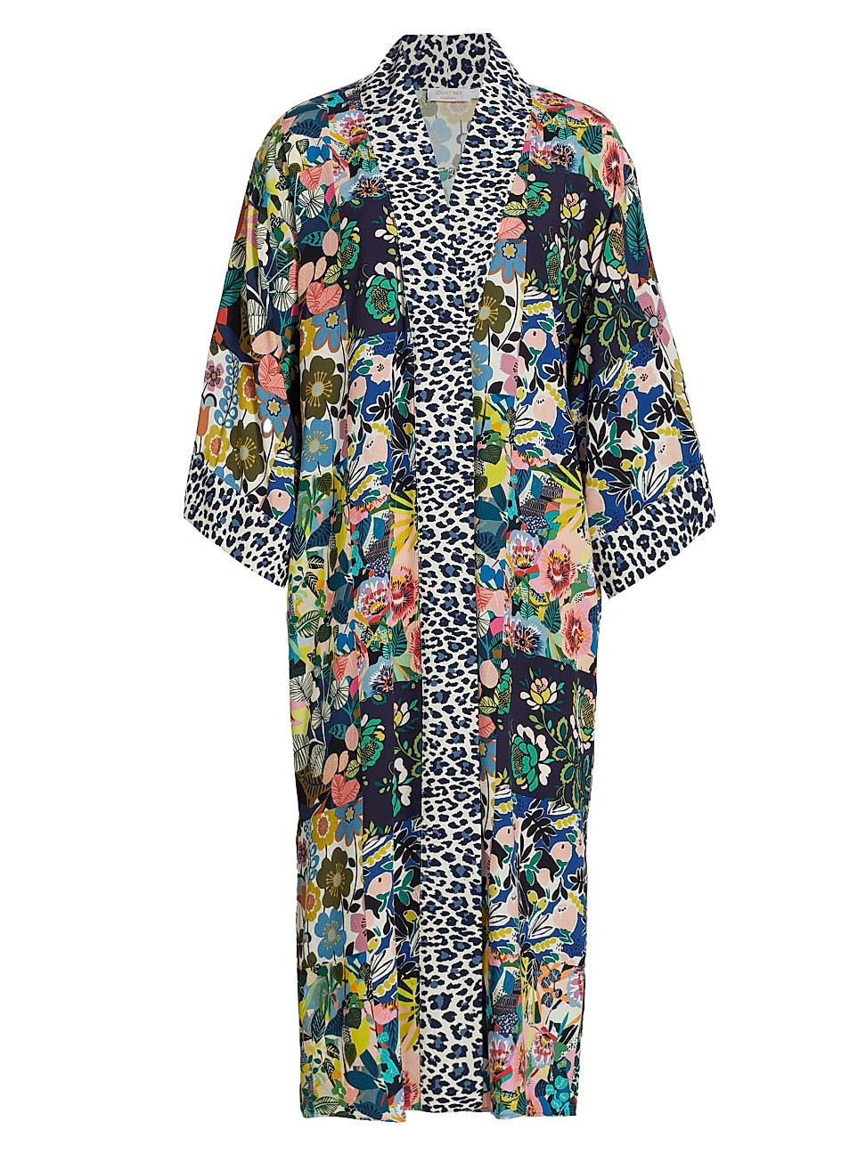 Women's Layla Floral & Leopard-Print Kimono - Size XS - Size XS | Saks Fifth Avenue