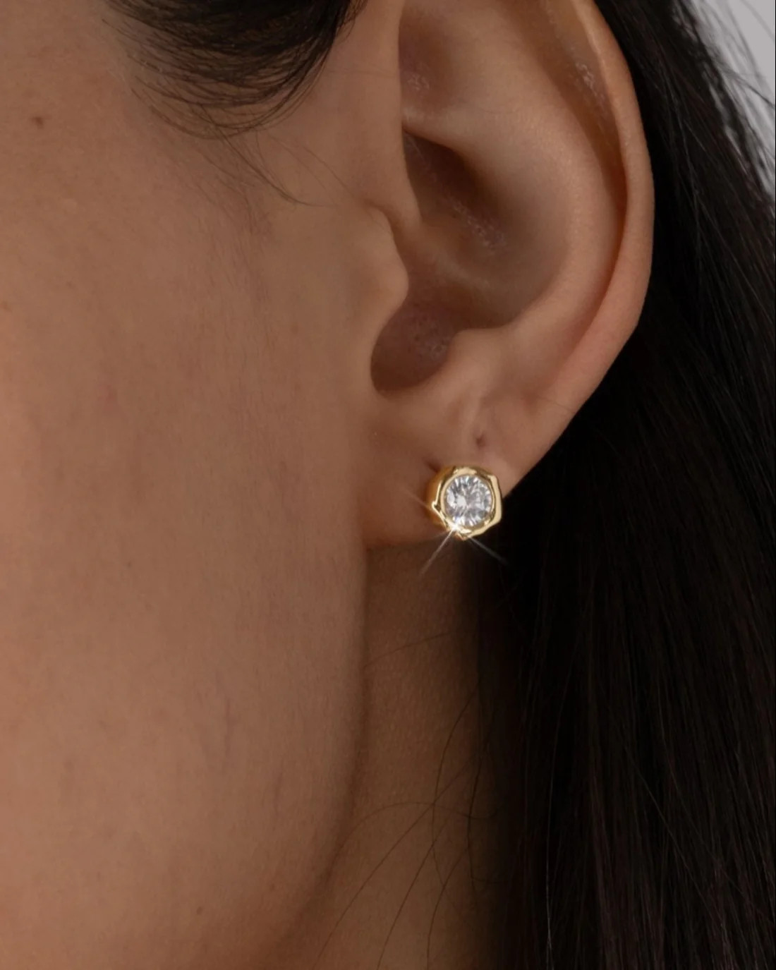 Air Asterales Molten Bezel Stud Earring | Alexis Bittar | Alexis Bittar