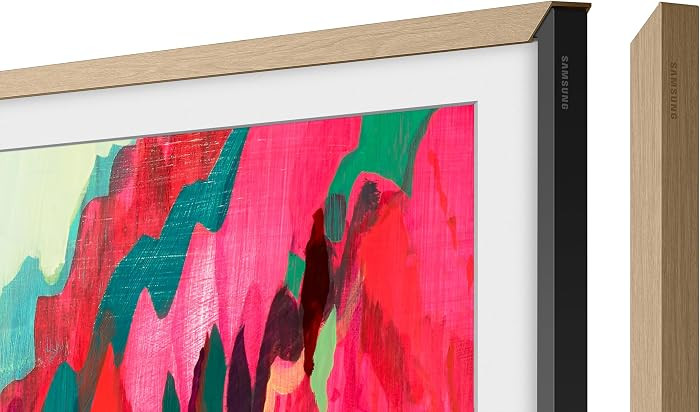 Samsung (2021) 65" The Frame Customizable Bezel - Modern Teak 3840 x 1600 | Amazon (US)