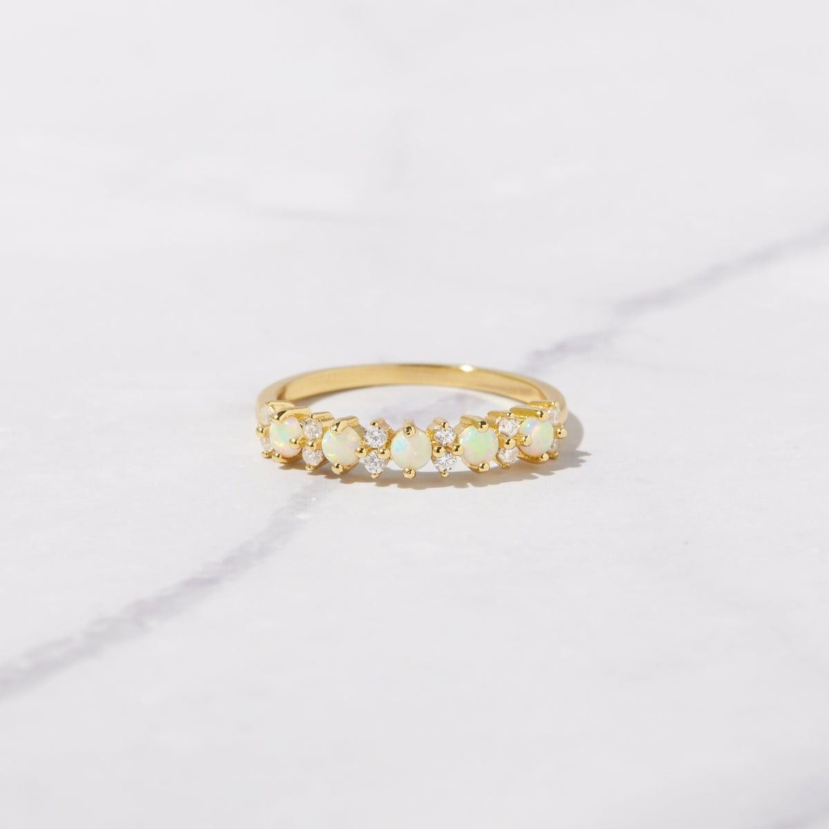 Opal & CZ Ring | Sami Jewels