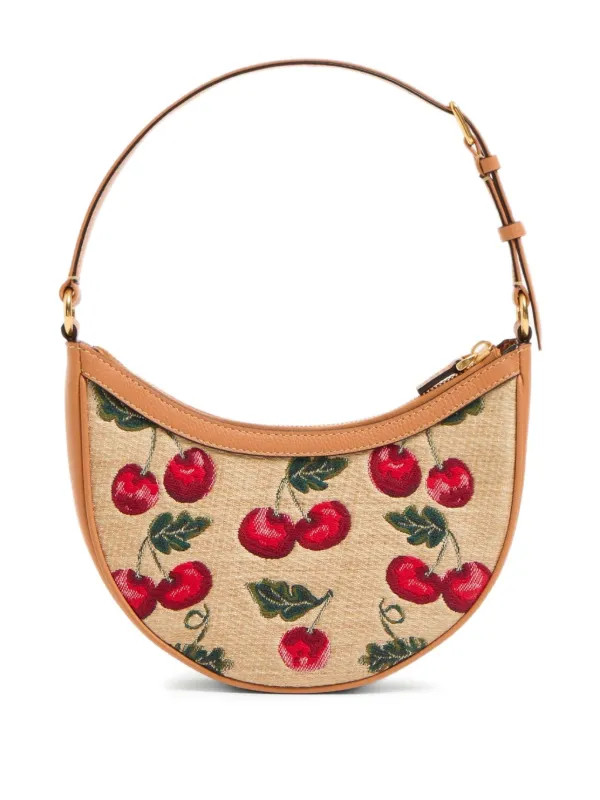 Valentino Garavani Mini VLogo Signature Cherryfic-print Shoulder Bag | Neutrals | FARFETCH | Farfetch Global