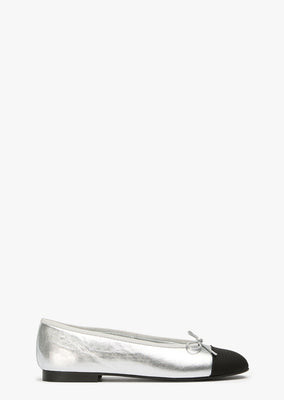 Robyn Silver Nappa/Black Grosgrain | Tony Bianco US