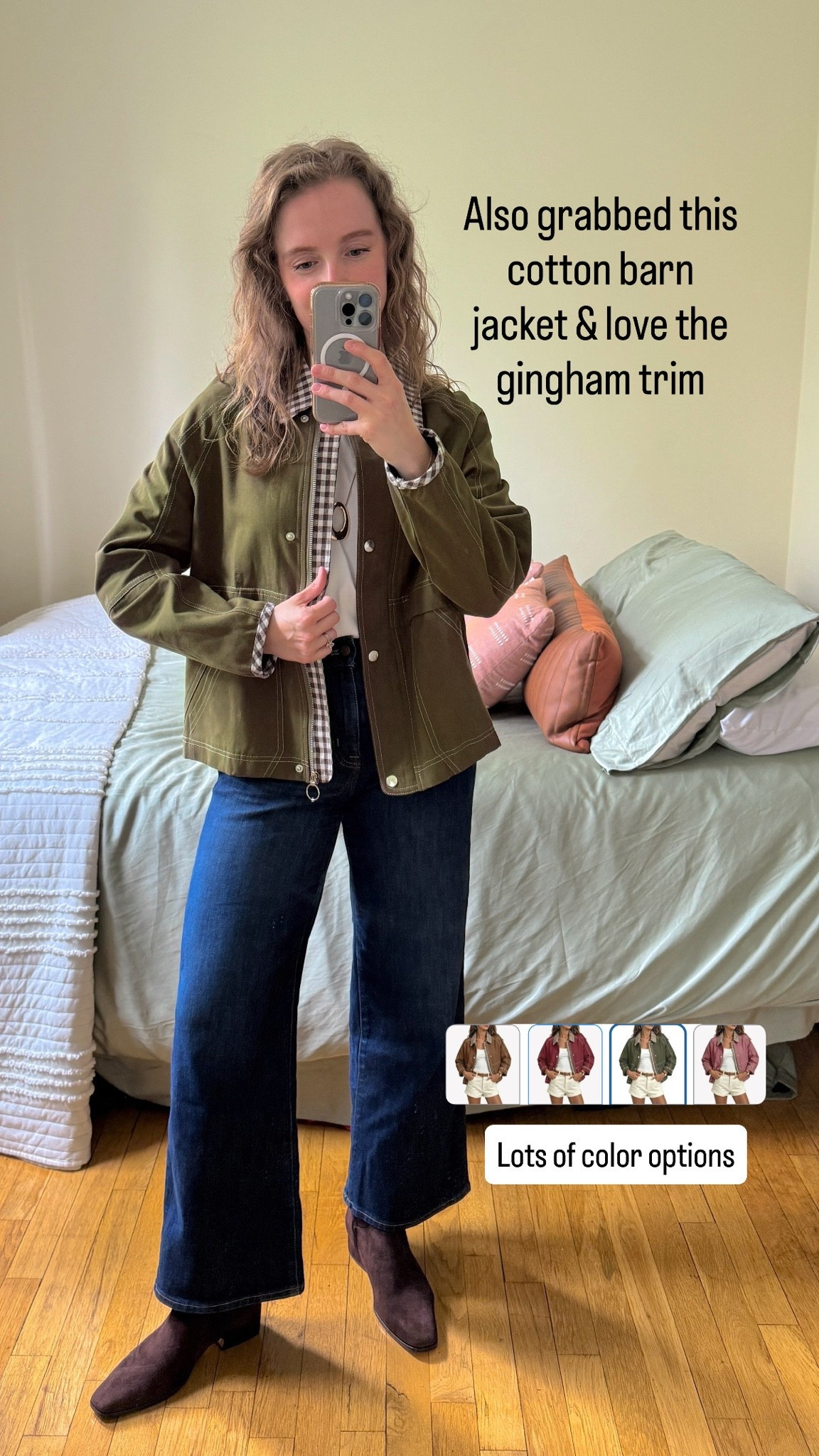 Amazon fall jackets. Cotton barn jacket with gingham trim. Light weight so you can wear inside too.

#LTKSaleAlert #LTKSeasonal