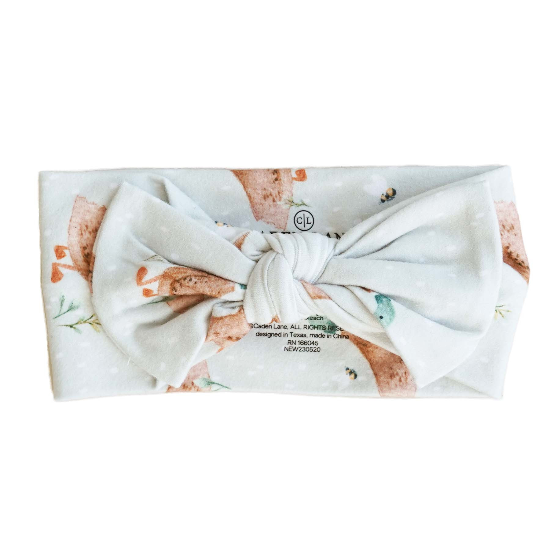 Lucky Ducky Knit Large Bow Headwrap | Caden Lane