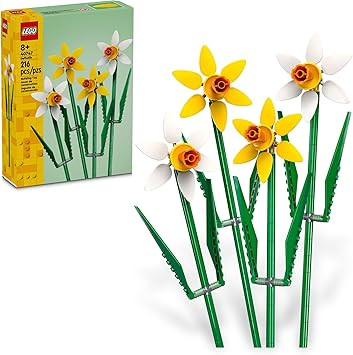 LEGO Daffodils - Building Toy for Kids, Girls and Boys, Ages 8+ - Birthday Gift for Kids - Artifi... | Amazon (US)