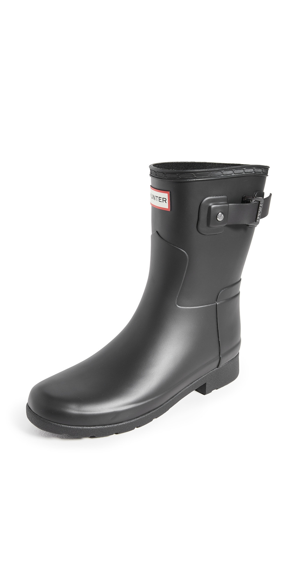 Hunter Boots Refined Short Matte Boots Black 9 | Shopbop
