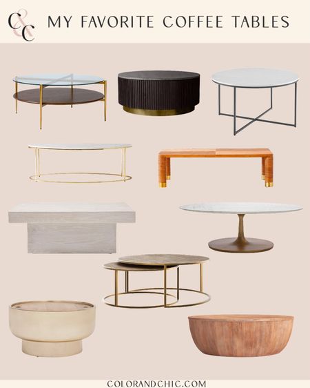 A roundup of some of my most favorite coffee tables for the living t room! All are a variety of price point and brands. Including Arhaus, Crate & Barrel, West Elm, Target and more! 

#LTKhome #LTKstyletip