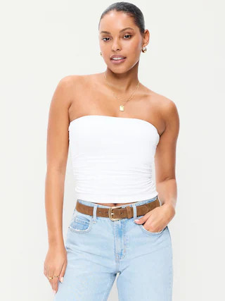 Hug Double-Layer Tube Top | Old Navy (CA)