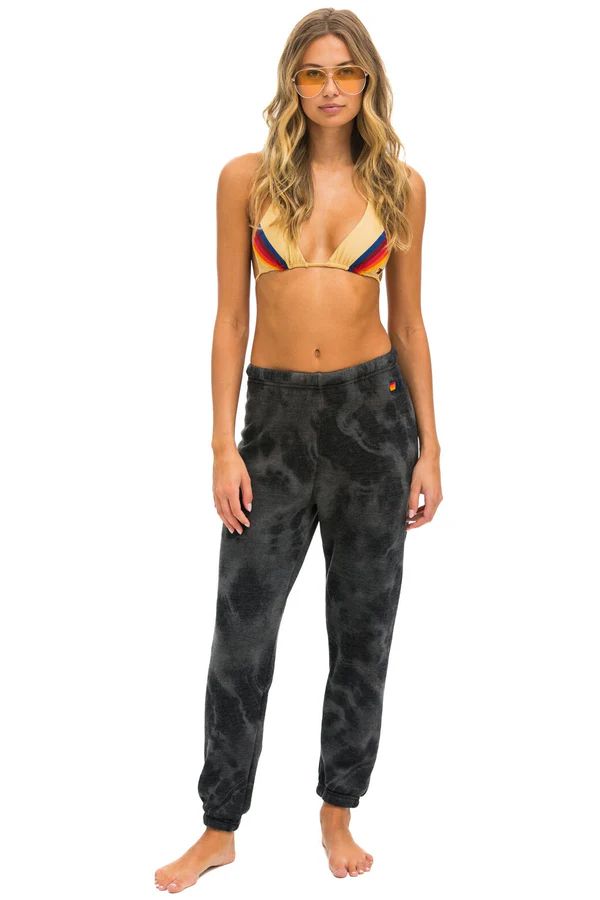 HAND DYED SWEATPANTS - TIE DYE VINTAGE CHARCOAL | Aviator Nation