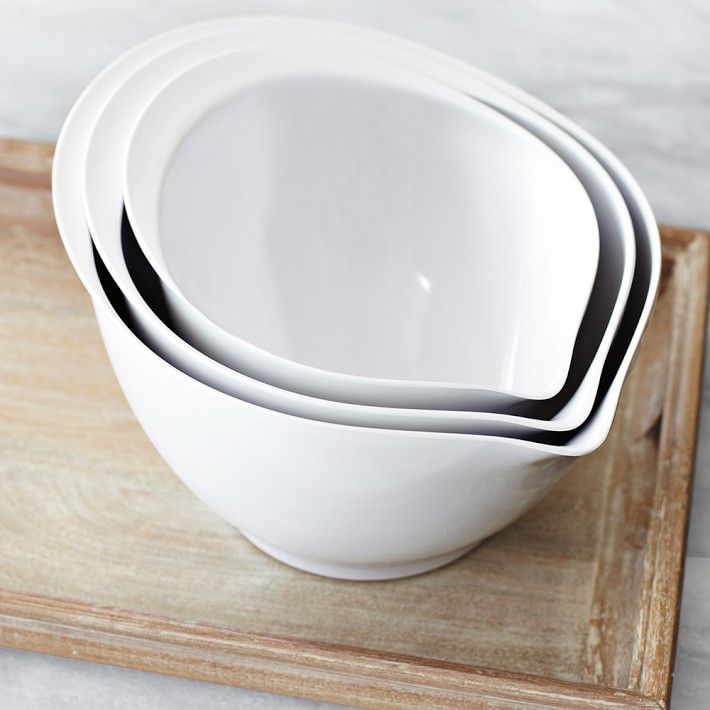 Melamine Mixing Bowls with Spout, Set of 3 | Williams-Sonoma