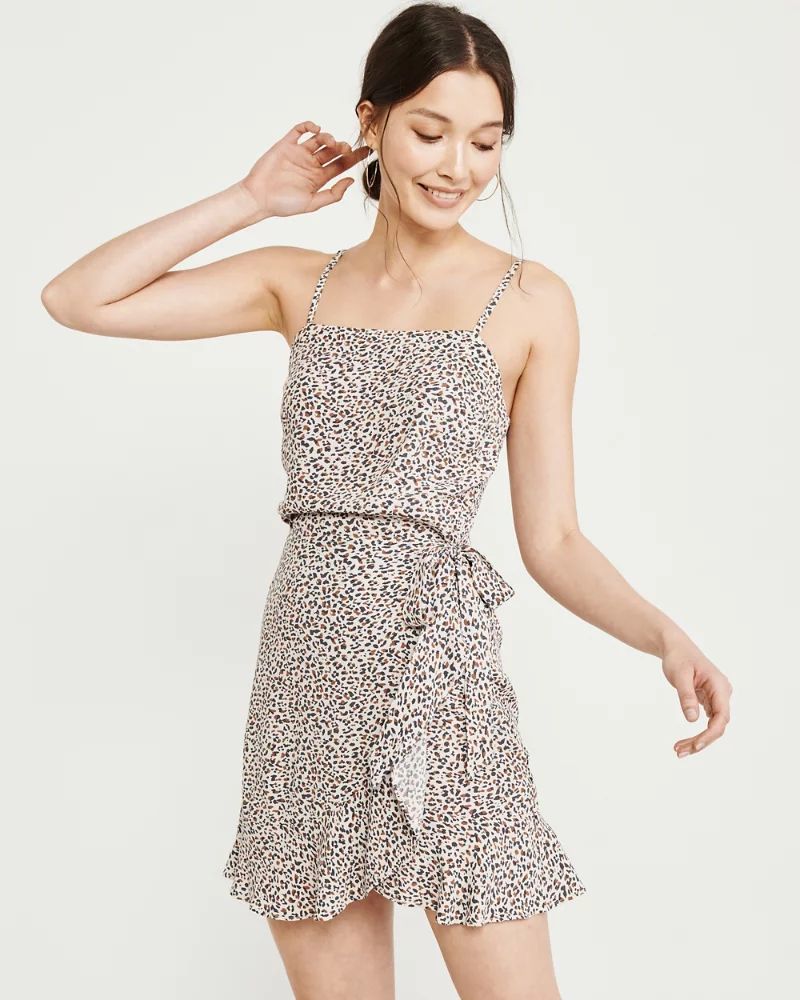 Tie-Waist Mini Dress | Abercrombie & Fitch US & UK