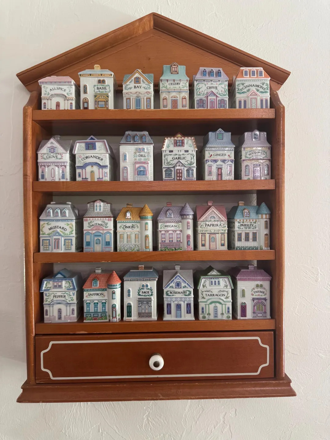 Vintage Porcelain Lenox Complete Spice Village & Rack,24 Cottages, 1989 MINT - Etsy | Etsy (Global)