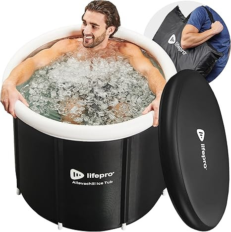 Lifepro Portable Ice Bath Tub with Lid and Storage Bag - Lightweight, Durable Cold Plunge Tub for... | Amazon (US)