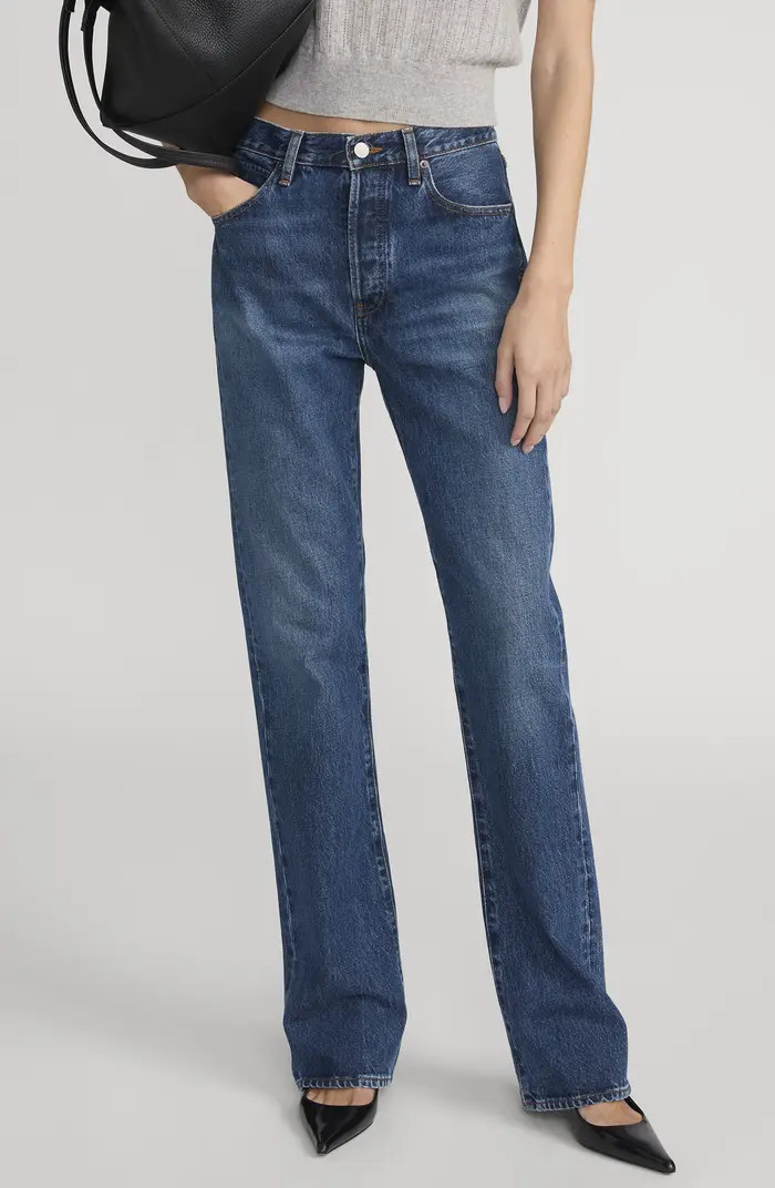 The Vertical High Waist Relaxed Straight Leg Jeans | Nordstrom