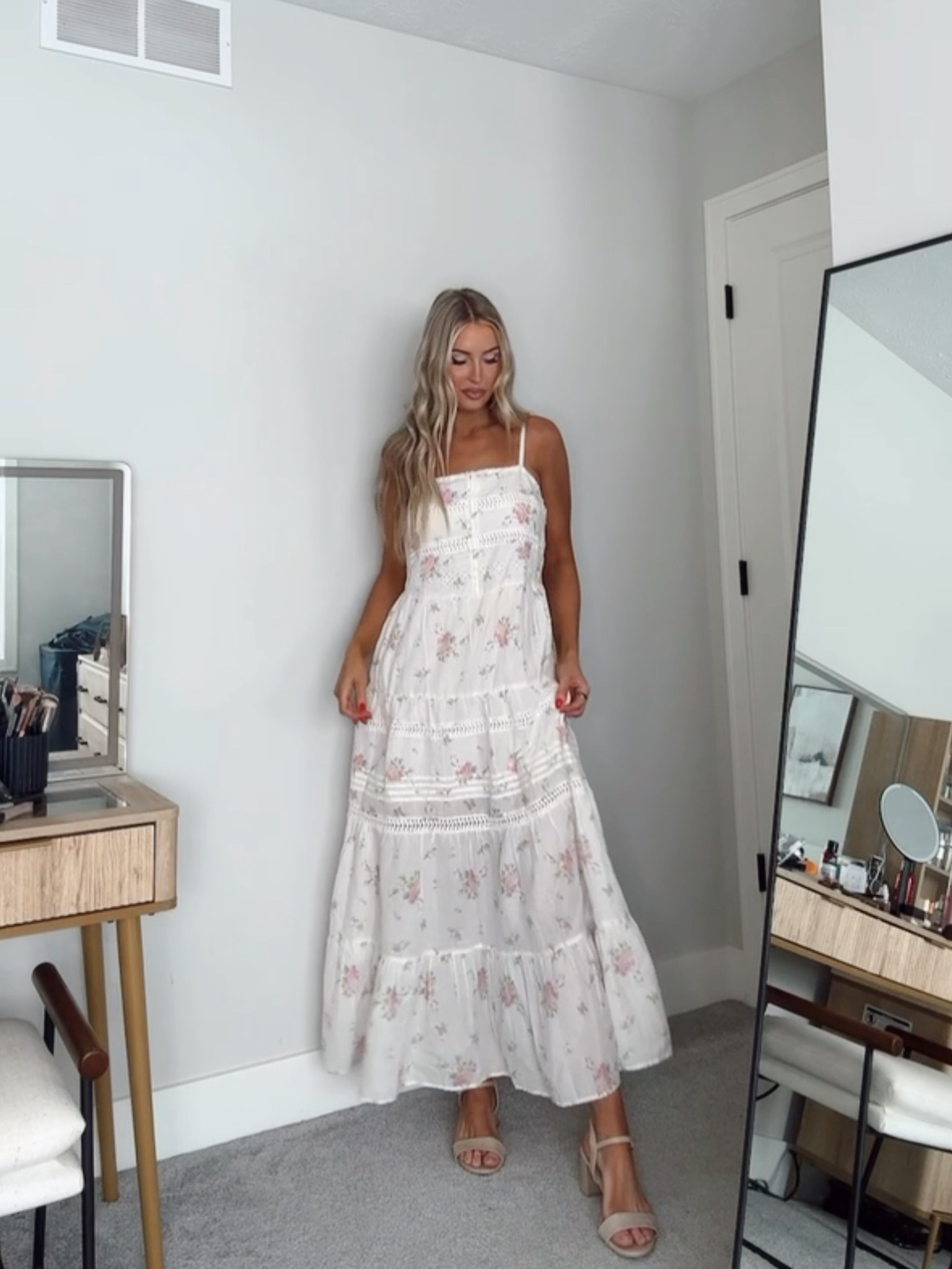 Target spring dress 🌸 wearing a size S 

#LTKSeasonal #LTKTall #LTKootd