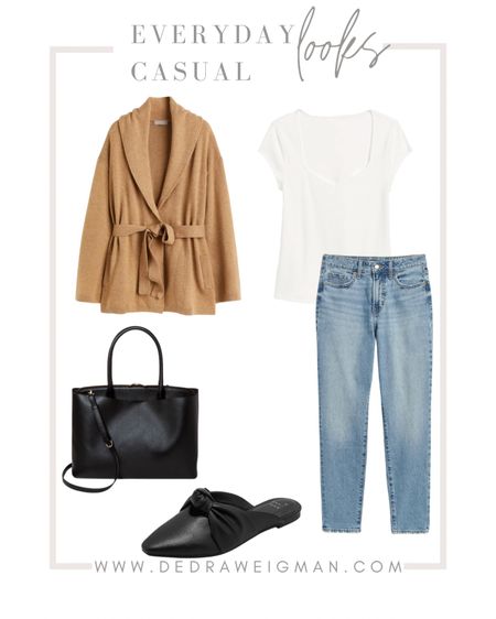 Everyday casual outfit inspi! Loving this cardigan wrap and jeans! 

#casualoutfit #jeans #cardigan 

#LTKFind #LTKstyletip #LTKunder50