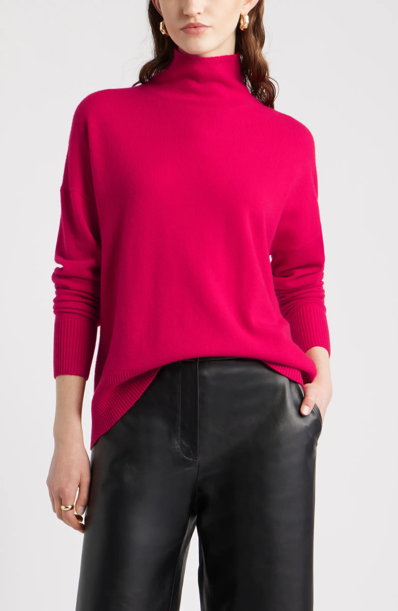Oversize Cashmere Turtleneck Sweater | Nordstrom