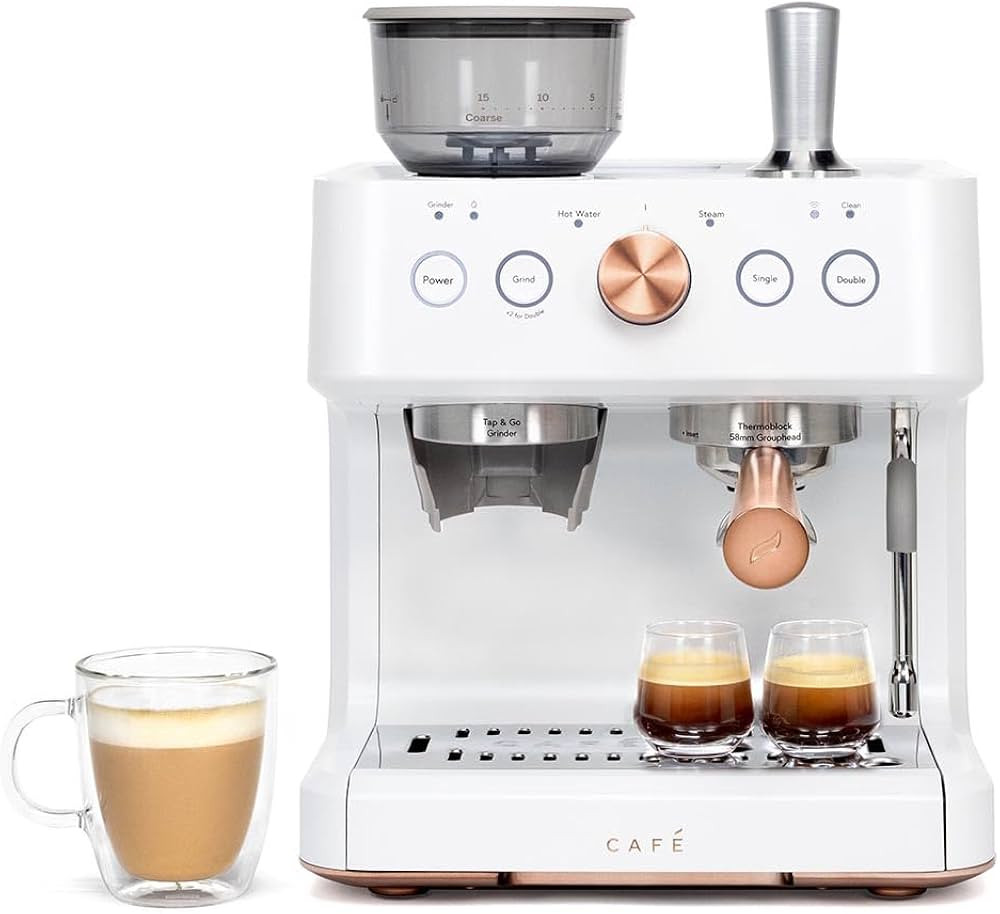 Café Bellissimo Semi Automatic Espresso Machine + Milk Frother | WiFi Connected, Smart Home Kitc... | Amazon (US)