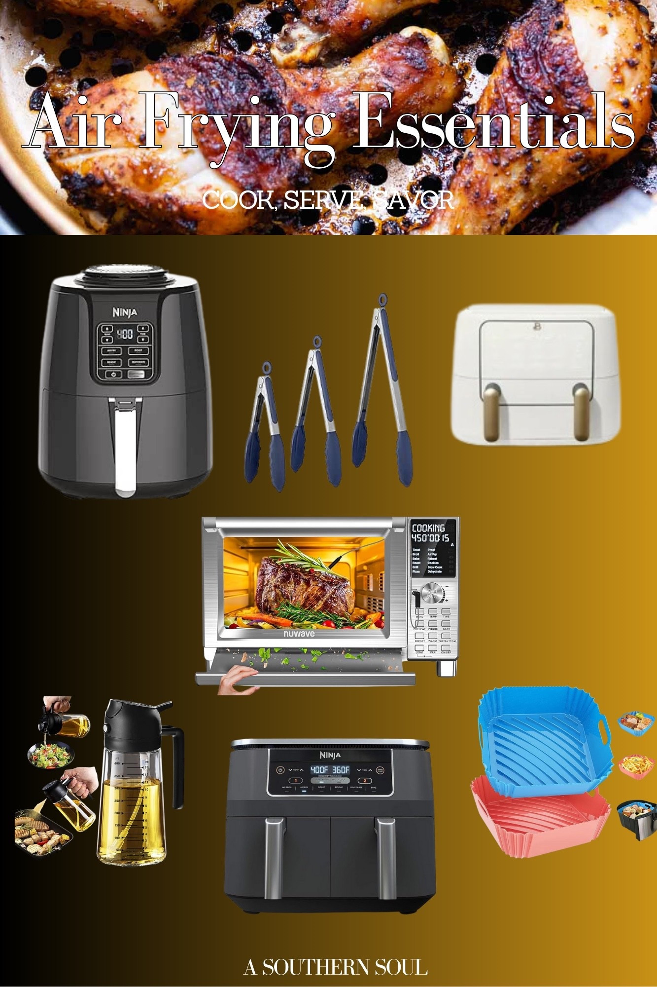 Here’s all my favs to get started Air Frying! Happy cooking! 