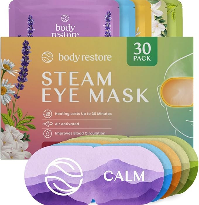 Body Restore Heated Eye Mask for Dry Eyes 30 Pack - Self Heating Warm Compress, Christmas Stockin... | Amazon (US)