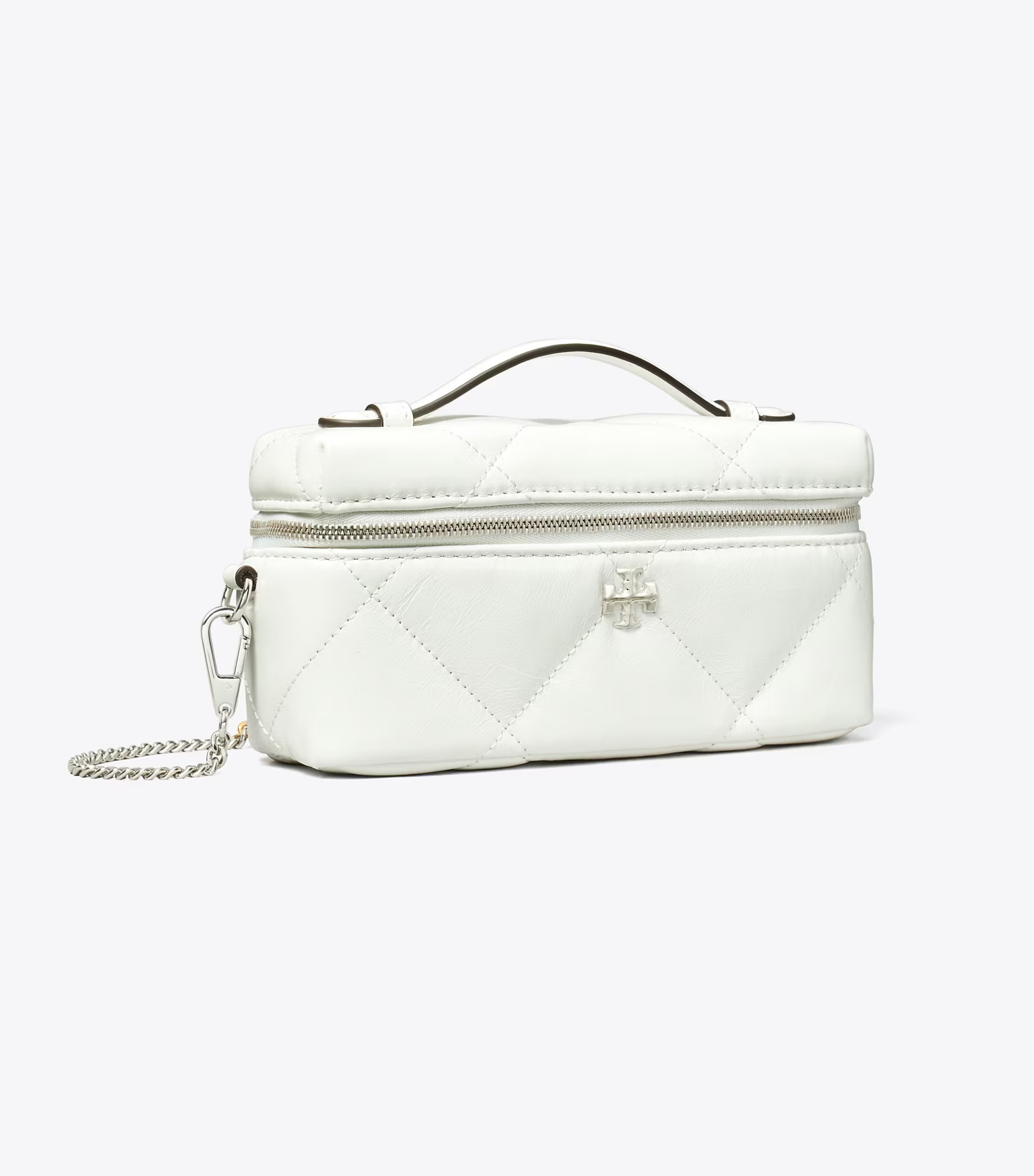 KIRA DIAMOND QUILT DISTRESSED CHARM VANITY CASE | Tory Burch (US)