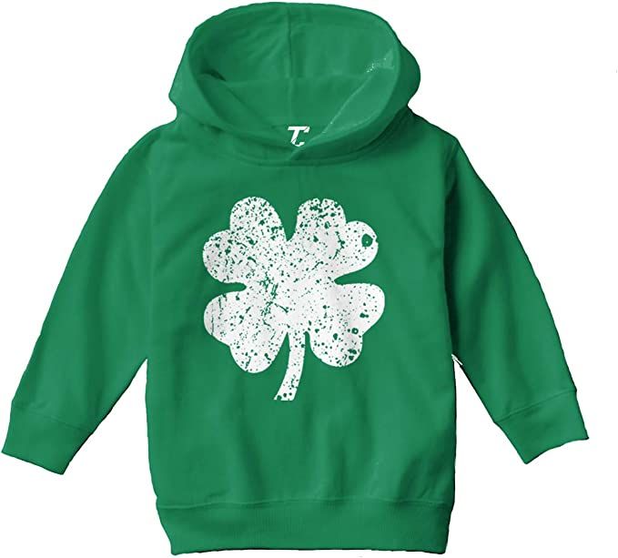 Distressed Four Leaf Clover - Luck Irish Toddler/Youth Fleece Hoodie | Amazon (US)
