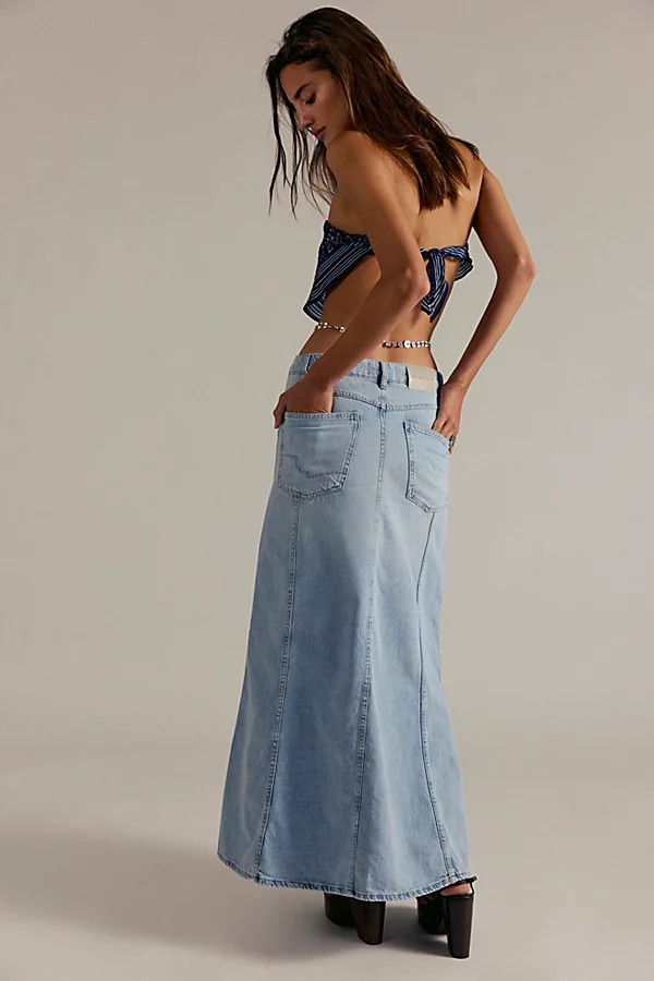 We The Free Off-Duty Denim Maxi Skirt | Free People (Global - UK&FR Excluded)