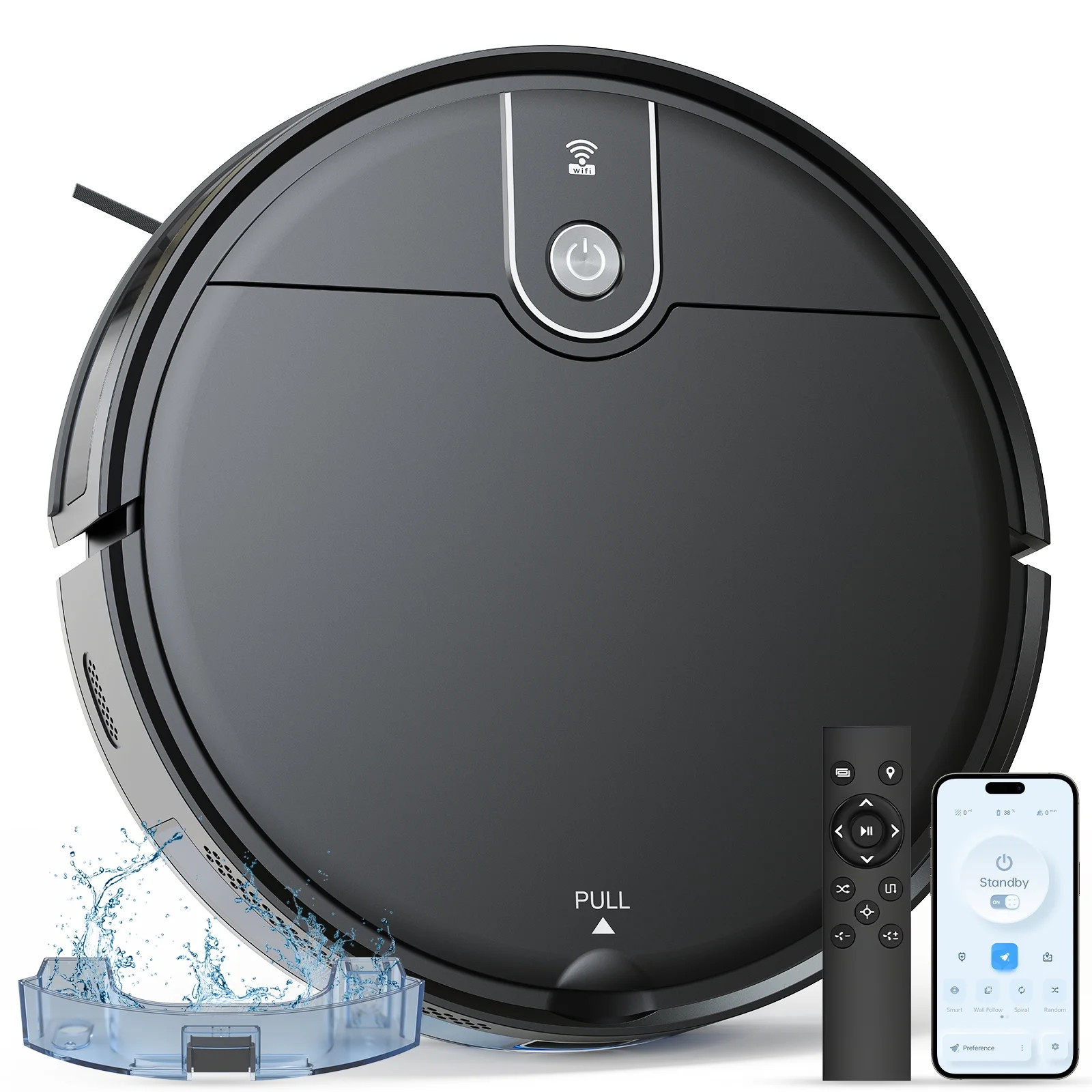 ROBOEVO Robot Vacuum Cleaner 2 in 1 Vacuum and Mop Combo 3500Pa, with Alexa/ Wifi Control | Walmart (US)