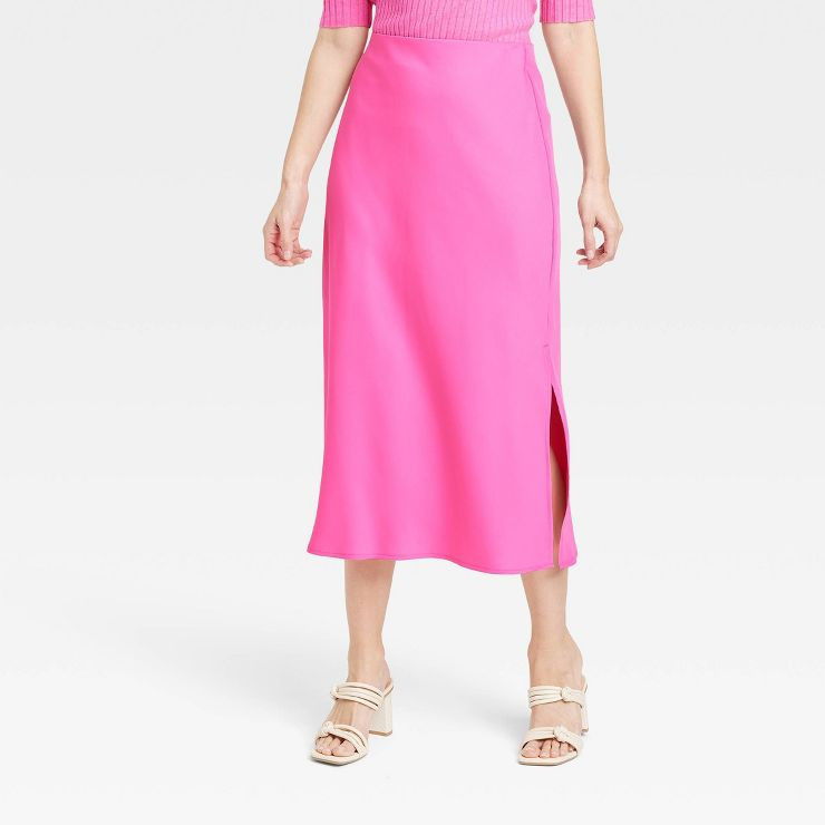 Women's Midi A-Line Slip Skirt - A New Day™ | Target