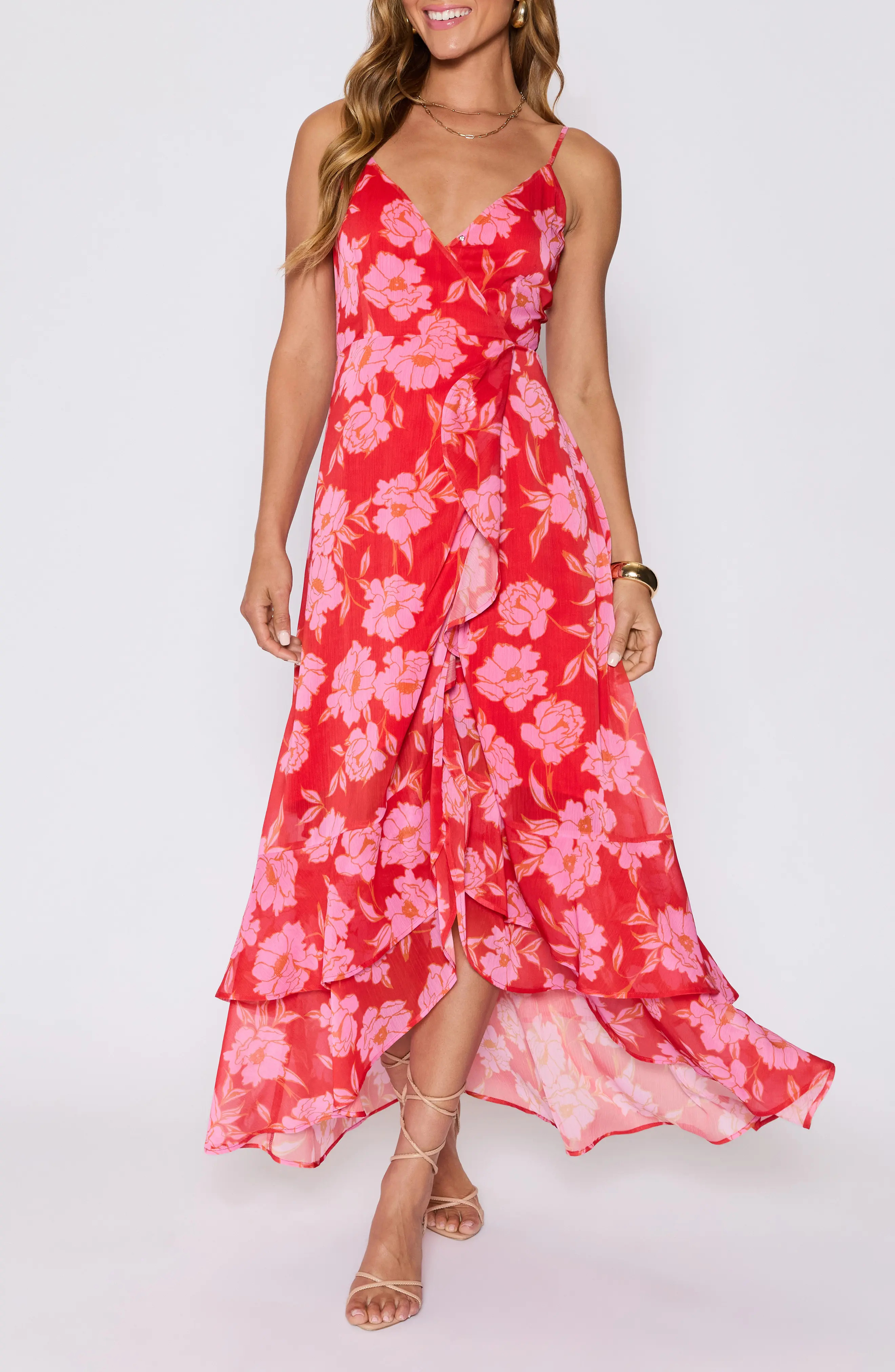 Escape to Paradise Ruffle High-Low Maxi Dress (Nordstrom Exclusive) (Women) | Nordstrom | Nordstrom