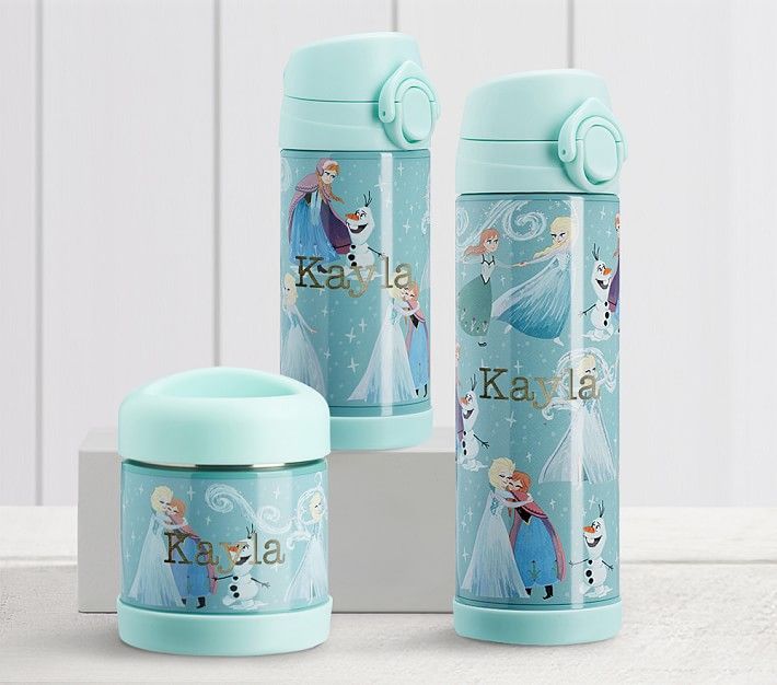 Mackenzie Aqua Disney Frozen Water Bottles | Pottery Barn Kids