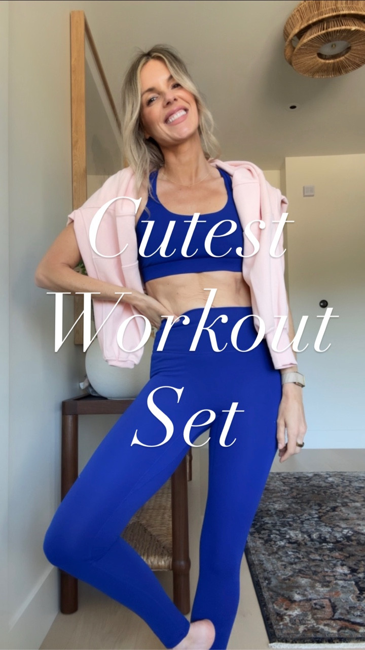 This is the cutest workout set from Walmart! Love the royal blue color 💙 All pieces are under $20! I recommend your normal size in the sweatshirt and sports bra, but consider sizing up one in the leggings. I got a size small, which is my normal size but they’re a bit tight. ￼

#LTKActive #LTKootd #LTKfitnessgoals