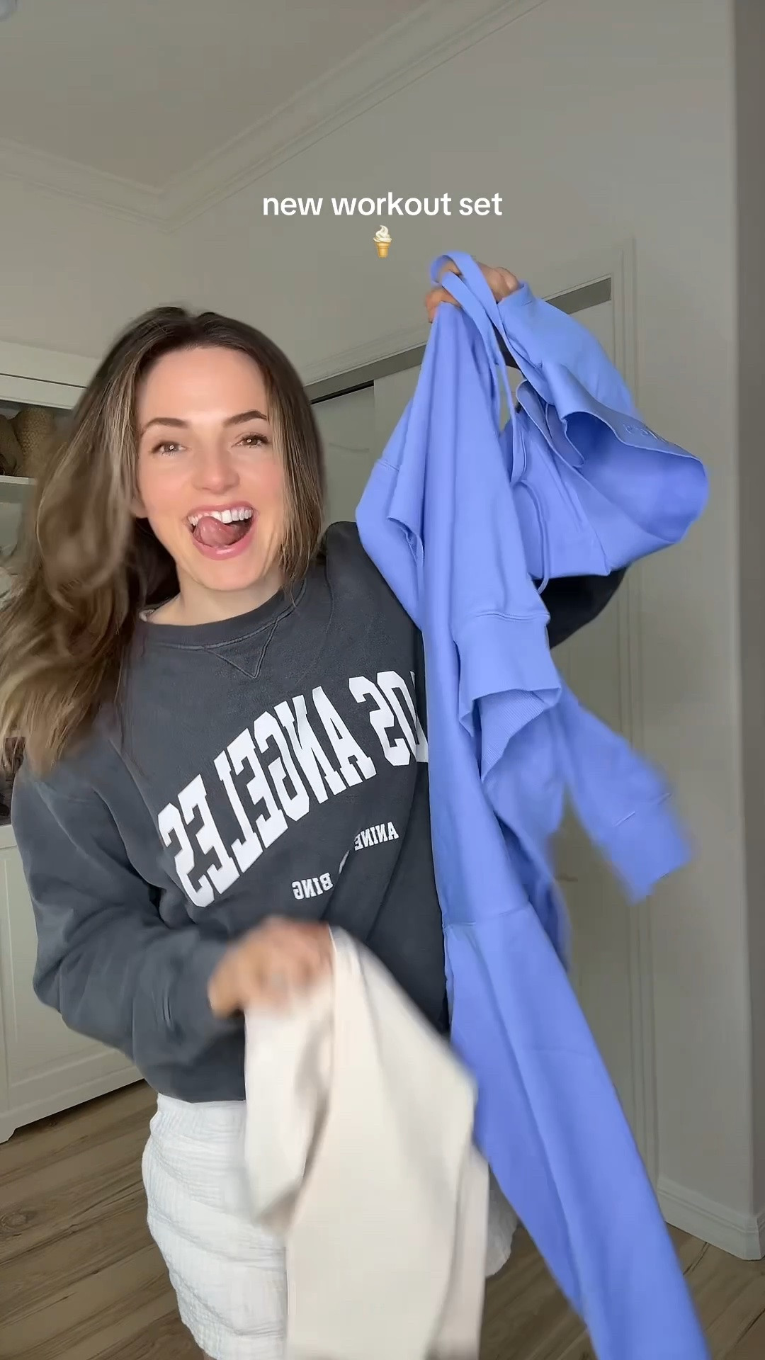 obsessed with this color - it’s such a gorgeous shade and makes this the perfect summer to fall workout set! the capris, sports bra, and off the shoulder sweatshirt together are such a cute combination and the periwinkle/ almond milk color combo is perfect!

the off the shoulder sweatshirt is def my favorite piece - it’s so feminine and fun for activewear. i’m wearing a small 🤍

#LTKootd #LTKfitnessgoals #LTKActive