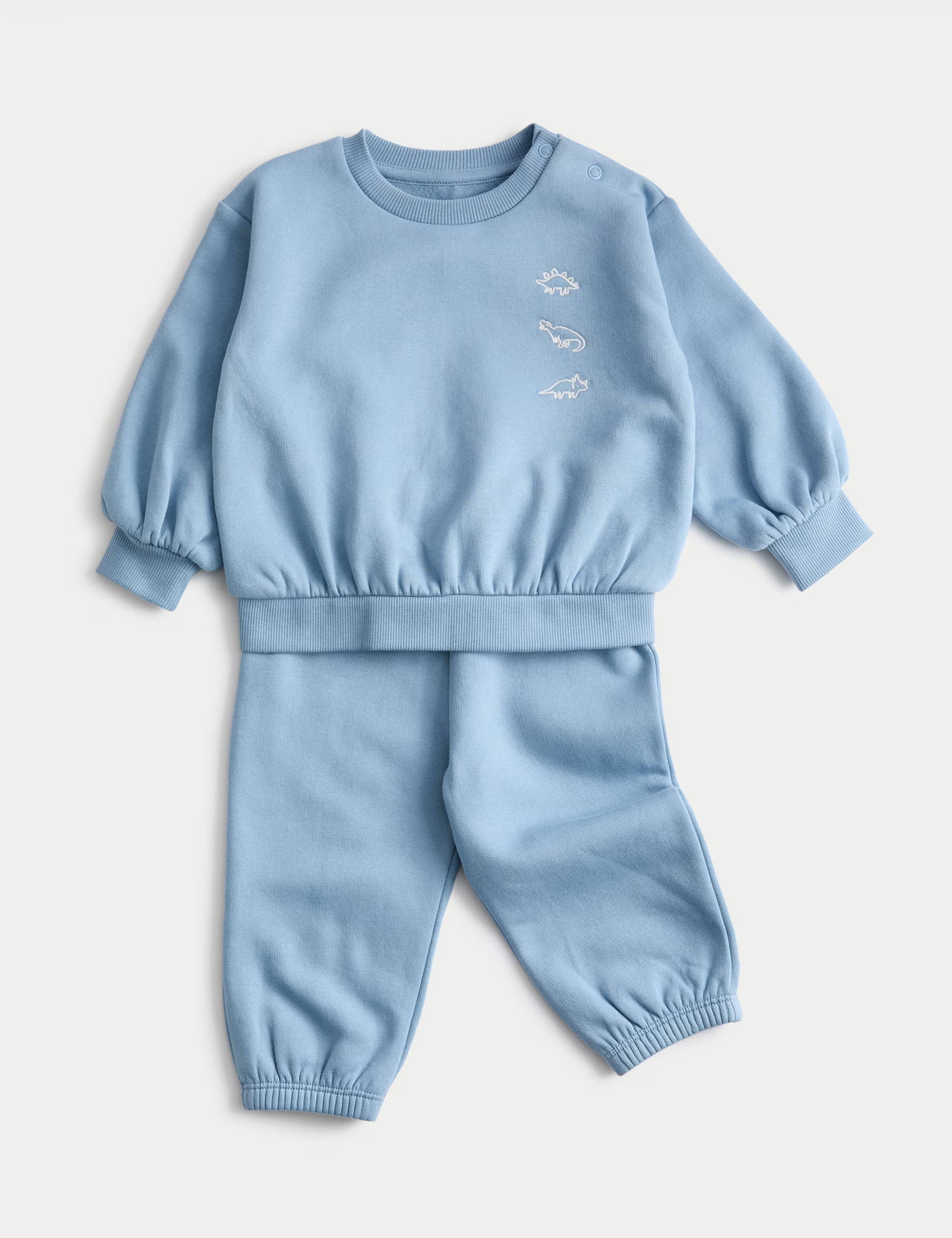 2pc Cotton Cotton Embroidered Dinosaur Outfit (0 Mths-3 Yrs) | Marks & Spencer (UK)