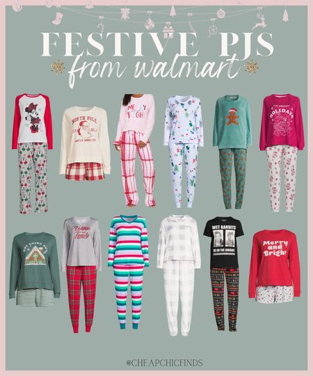 Festive Christmas pajamas from Walmart!! Family pajamas. Pj sets. 

#LTKfamily #LTKHoliday #LTKSeasonal