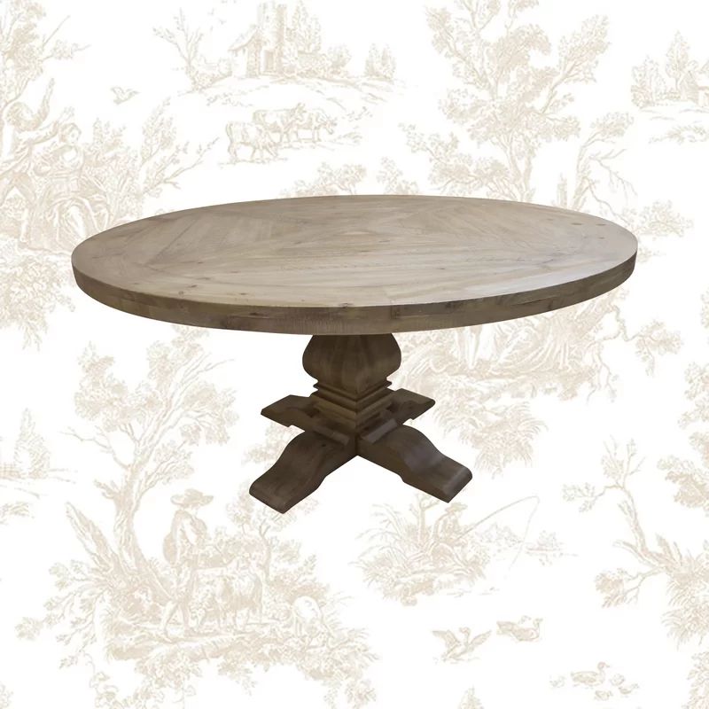 Jace Round Solid Wood Dining Table | Wayfair North America