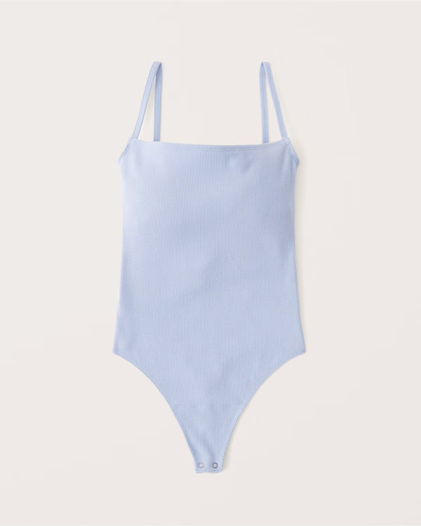 Women's Ribbed Open Back Bodysuit | Women's Tops | Abercrombie.com | Abercrombie & Fitch (US)