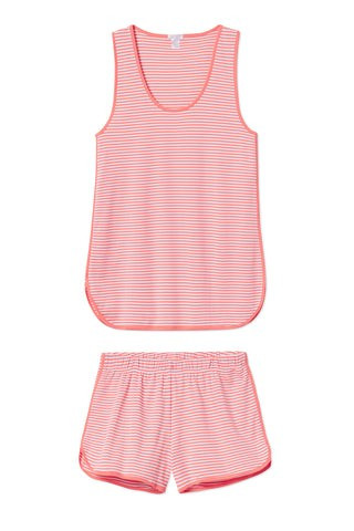 Pima Tank-Short Set in Sarong | LAKE Pajamas