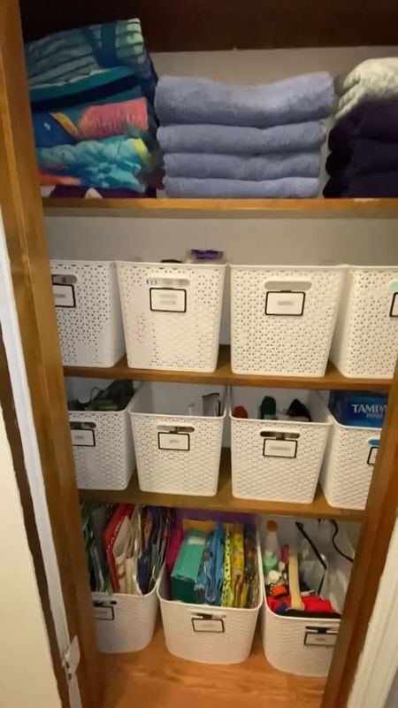 This hall closet became an easy catch-all for this sweet family, they needed a system - after some purging, a beautiful system is what we gave them. A full closet of my fave storage Target bins - MollyB staple 👏🏼👏🏼

.
.
@target
.
.
.
#internationaldayofpeace #worldgratitudeday #humpday #wednesday #target #roomessentials #mollybfave #mollybstaple #teammollyb #reels #reelsofinstagram #instagramreels #trending #kirklandbrands #catchallcloset #closetorganization #closetorganizing #organizing #organizingideas #getready #midweekcheckin

#LTKSeasonal #LTKhome #LTKfamily