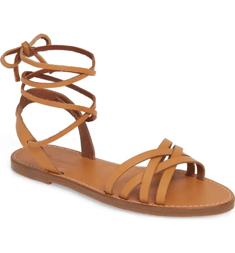 Madewell The Boardwalk Woven Lace Up Sandal (Women) | Nordstrom | Nordstrom