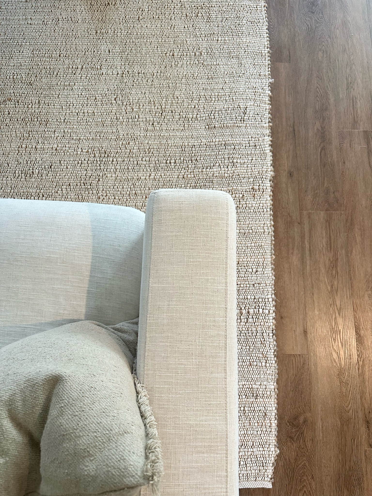 No shed jute rug and rug pad! 

#LTKhome