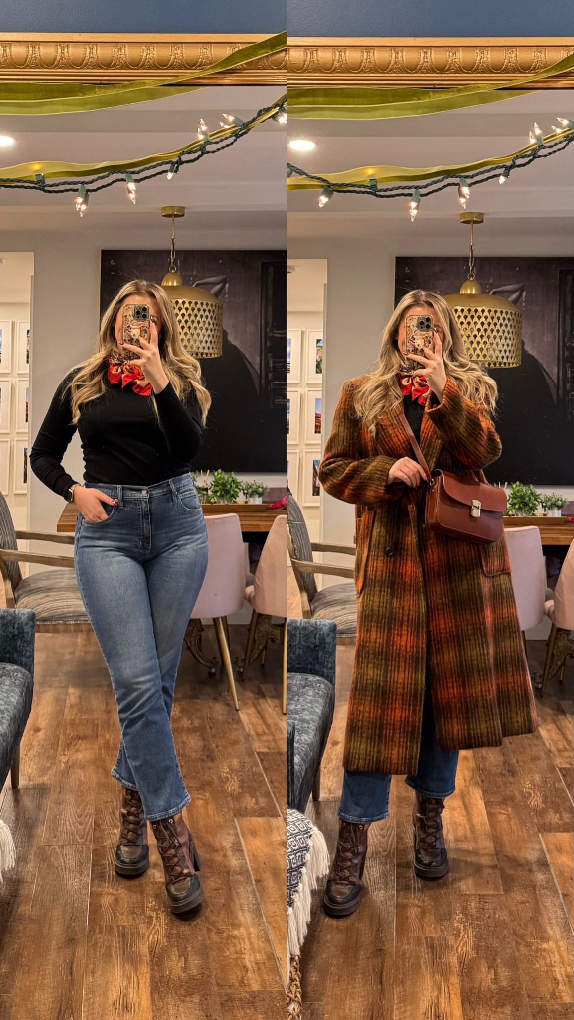 Easy Winter jeans and tshirt outfit. OG millennial skinny jeans fit but better. Wearing a 31 long. so comfortable! linked similar coat. 

 #LTKootd #LTKSeasonal #LTKMidsize
