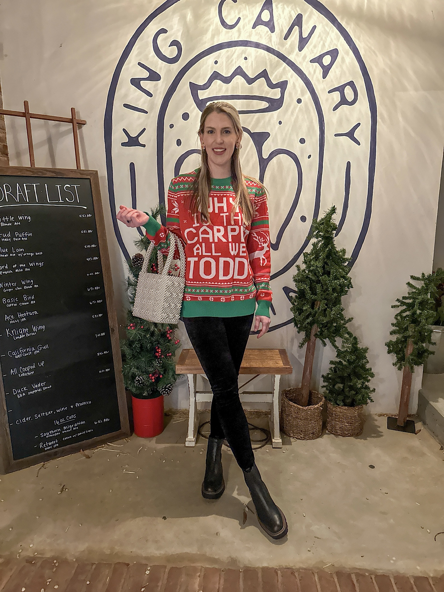 Sweater - went with a size S. If you want it to be more of a dress, size up a couple of sizes. 

Leggings - size up 1 from your normal. I get a size S instead of size XS.

Shoes - I bought my usual size 7.5

#LTKSeasonal #LTKHoliday #LTKfindsunder50