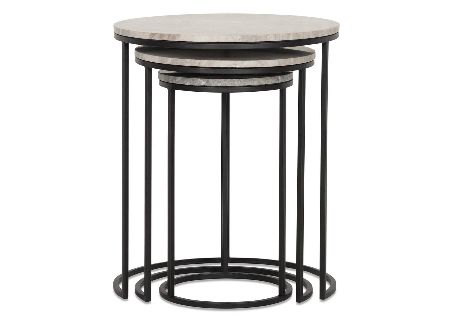 Gael Nesting Table Set -Millstone Grey | Urban Barn