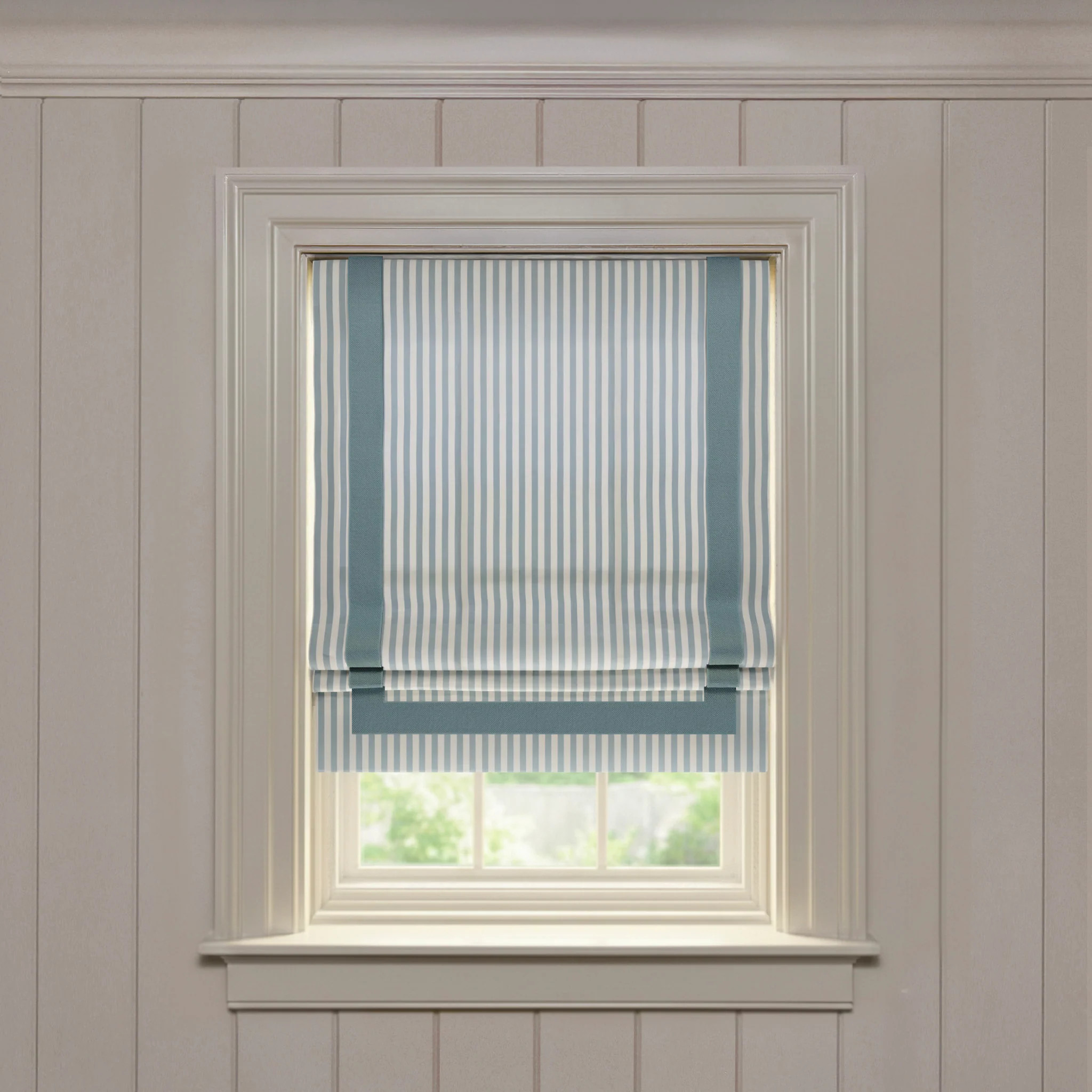 Louisa Harbor
                Custom Roman Shade | Pepper Home