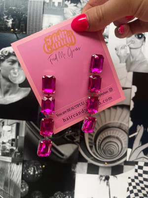 Chunky Gem Drop Earrings | Feed Me Gems