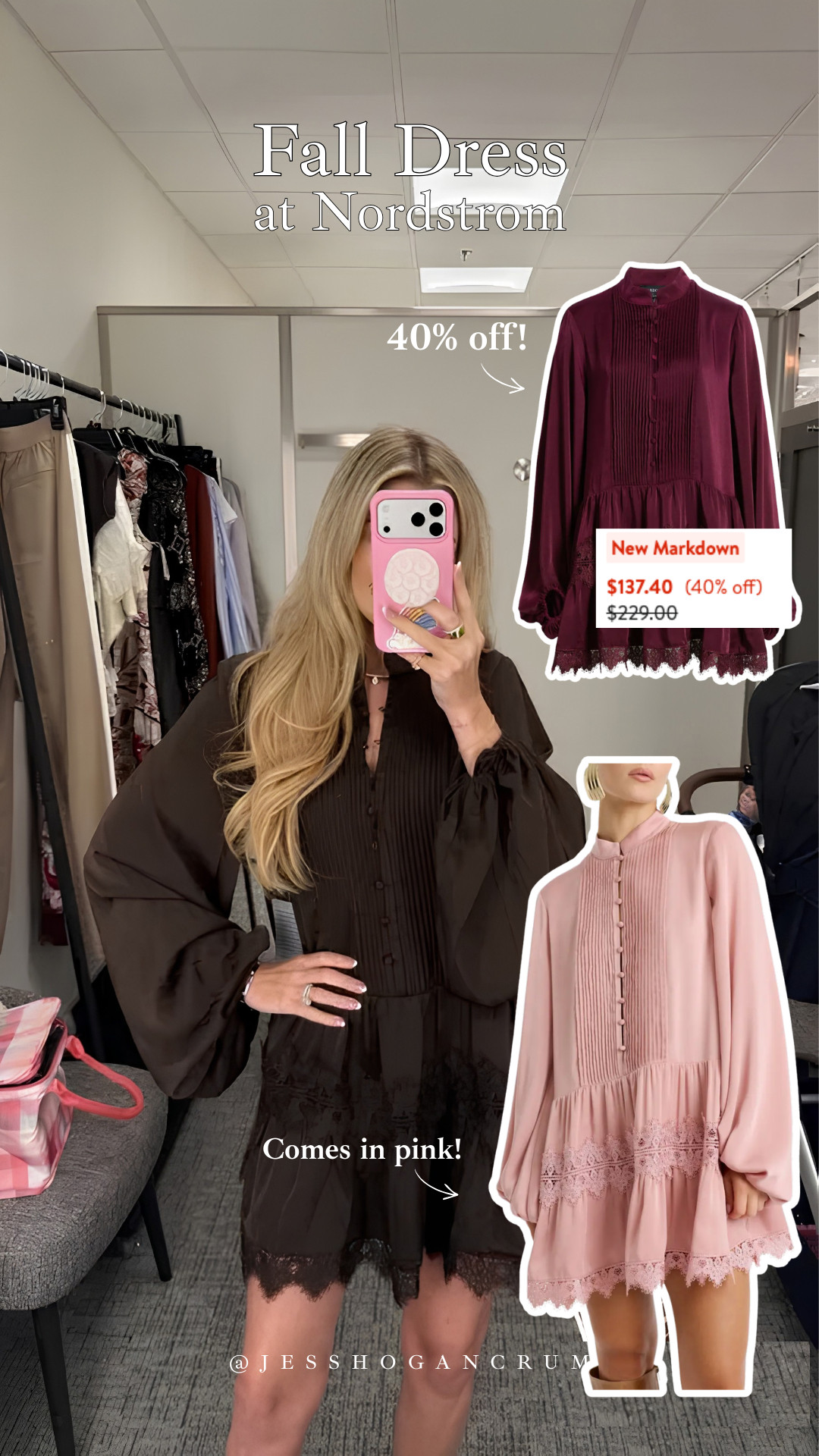 this dress has become a staple piece for me this fall. the maroon color is on sale!

sale alert, fall dresses, nordstrom, fall fashion haul, jess crum 

 #LTKSeasonal #LTKSaleAlert