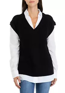 Women's Twofer Sweater Vest | Belk