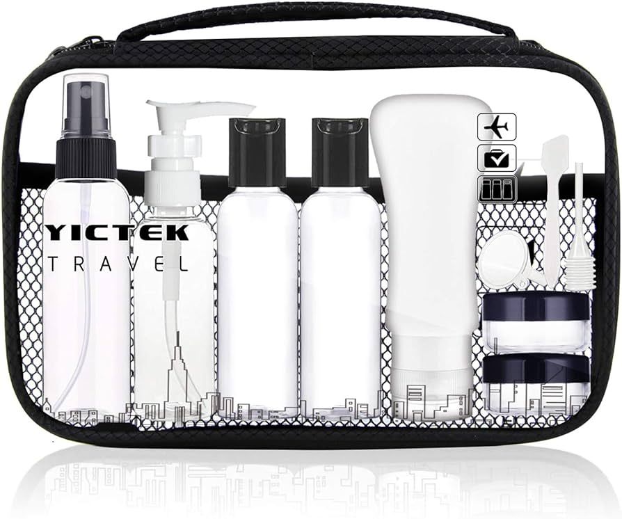 Empty Plastic Travel Bottles Containers, TSA Approved Travel Size Toiletries Tubes Kit for Liquid... | Amazon (US)